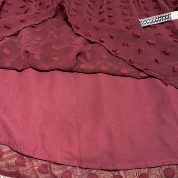 NWT XXL MIHOLL Women's V Neck Short Sleeve Ruffle Loose Summer Flowy Mini Dress - Picture 9 of 13